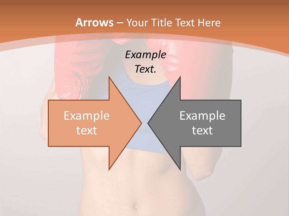 Pretty Exercising Gloves PowerPoint Template