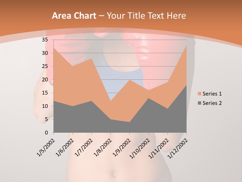 Pretty Exercising Gloves PowerPoint Template