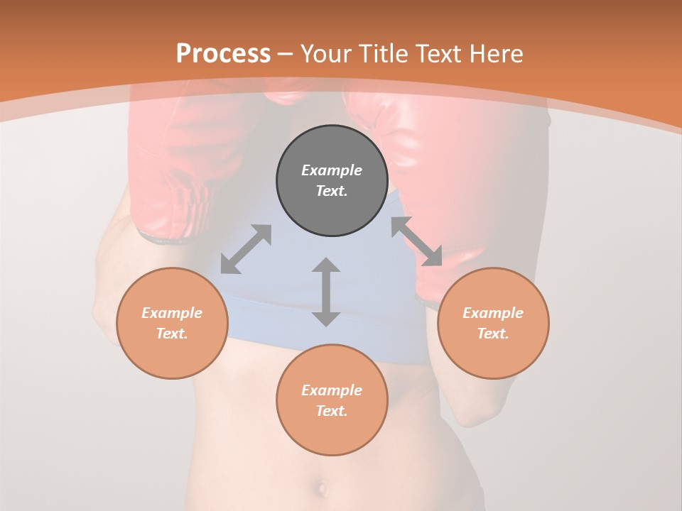 Pretty Exercising Gloves PowerPoint Template