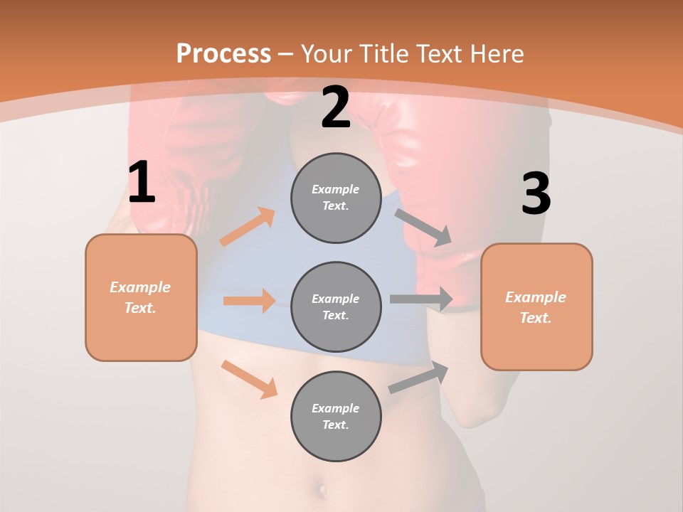 Pretty Exercising Gloves PowerPoint Template