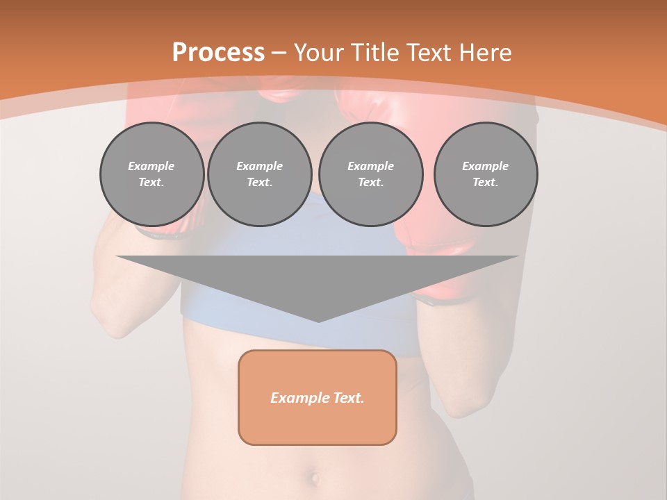 Pretty Exercising Gloves PowerPoint Template