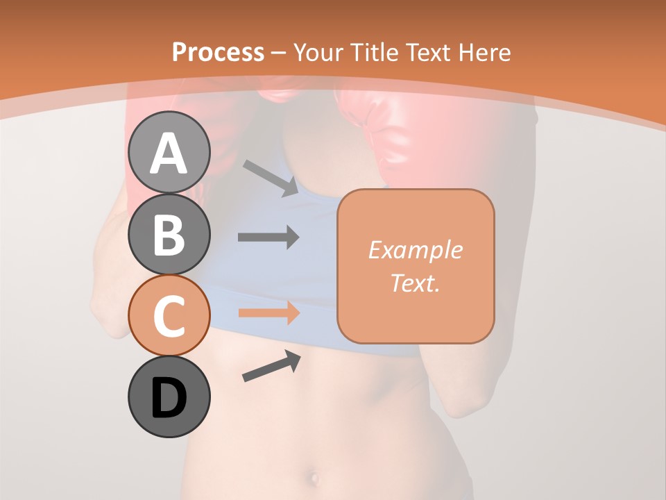 Pretty Exercising Gloves PowerPoint Template