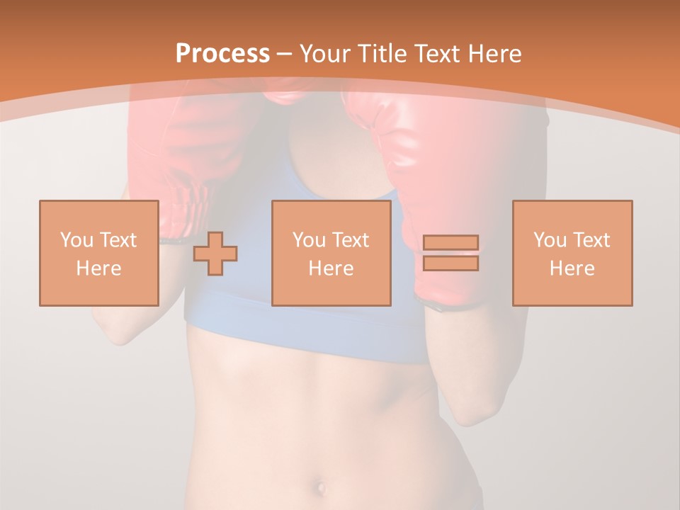 Pretty Exercising Gloves PowerPoint Template