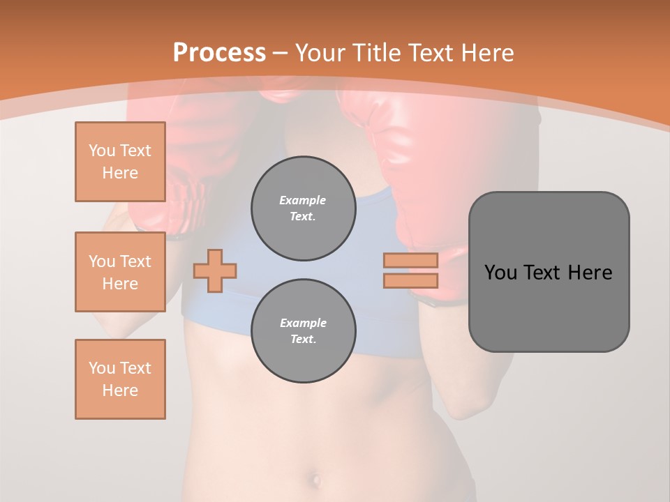 Pretty Exercising Gloves PowerPoint Template