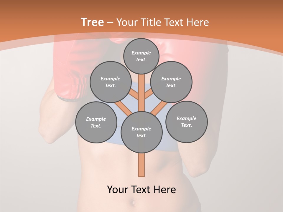 Pretty Exercising Gloves PowerPoint Template