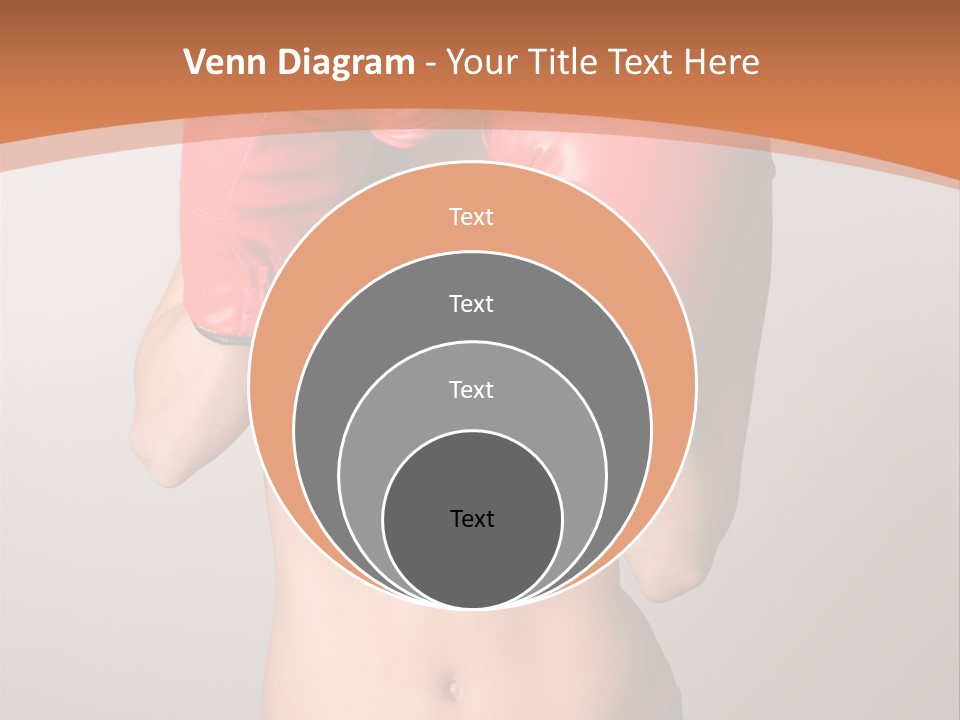 Pretty Exercising Gloves PowerPoint Template