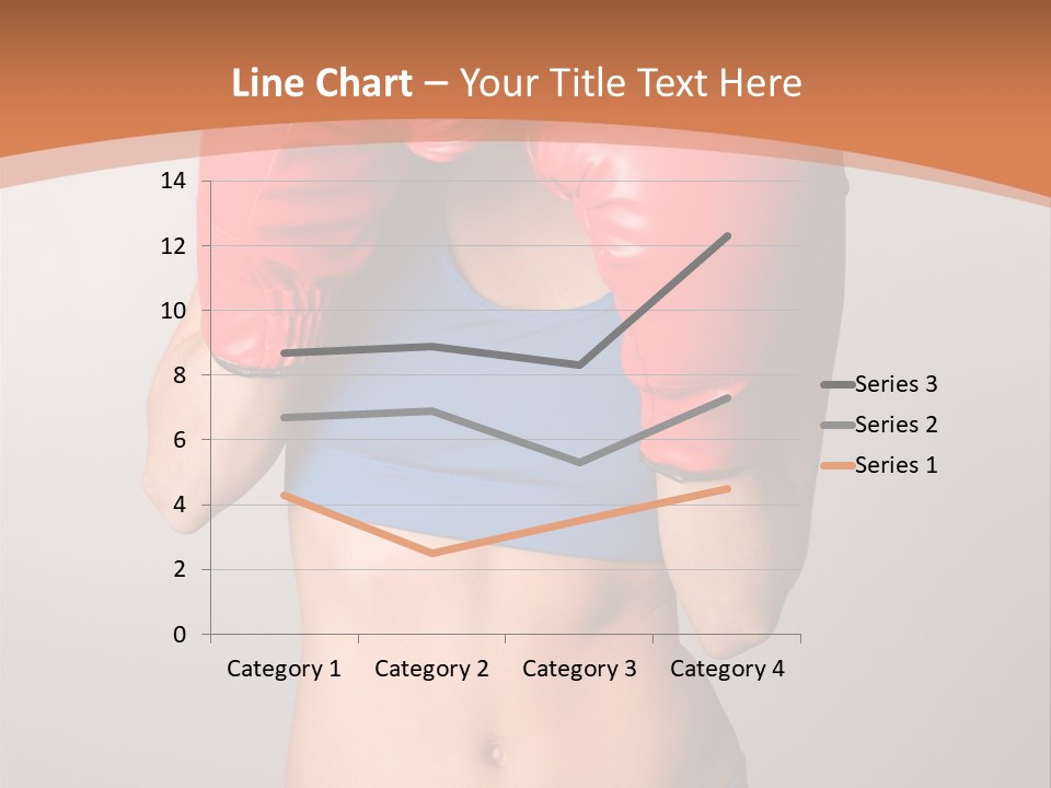 Pretty Exercising Gloves PowerPoint Template