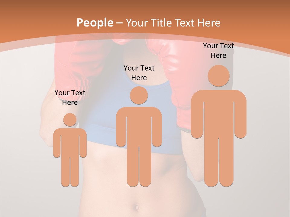 Pretty Exercising Gloves PowerPoint Template