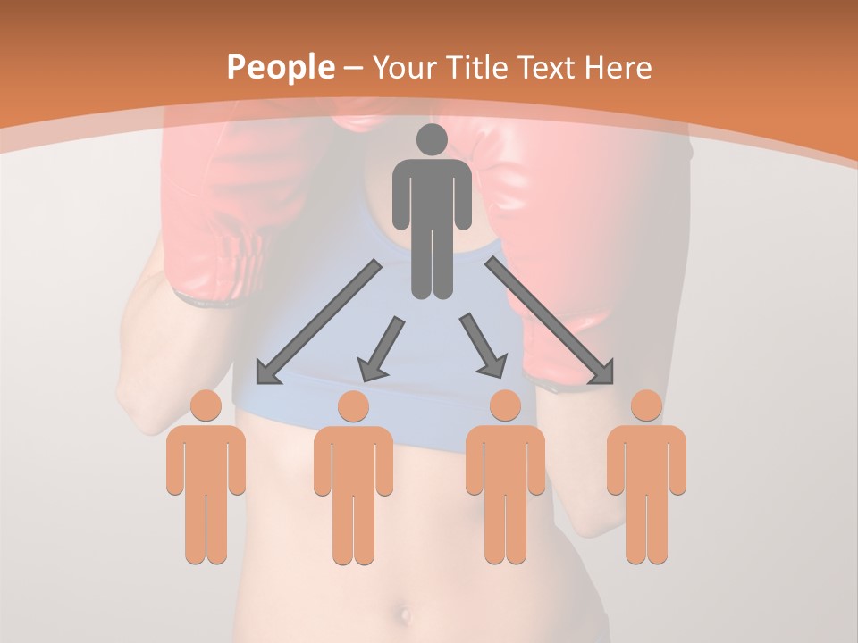 Pretty Exercising Gloves PowerPoint Template