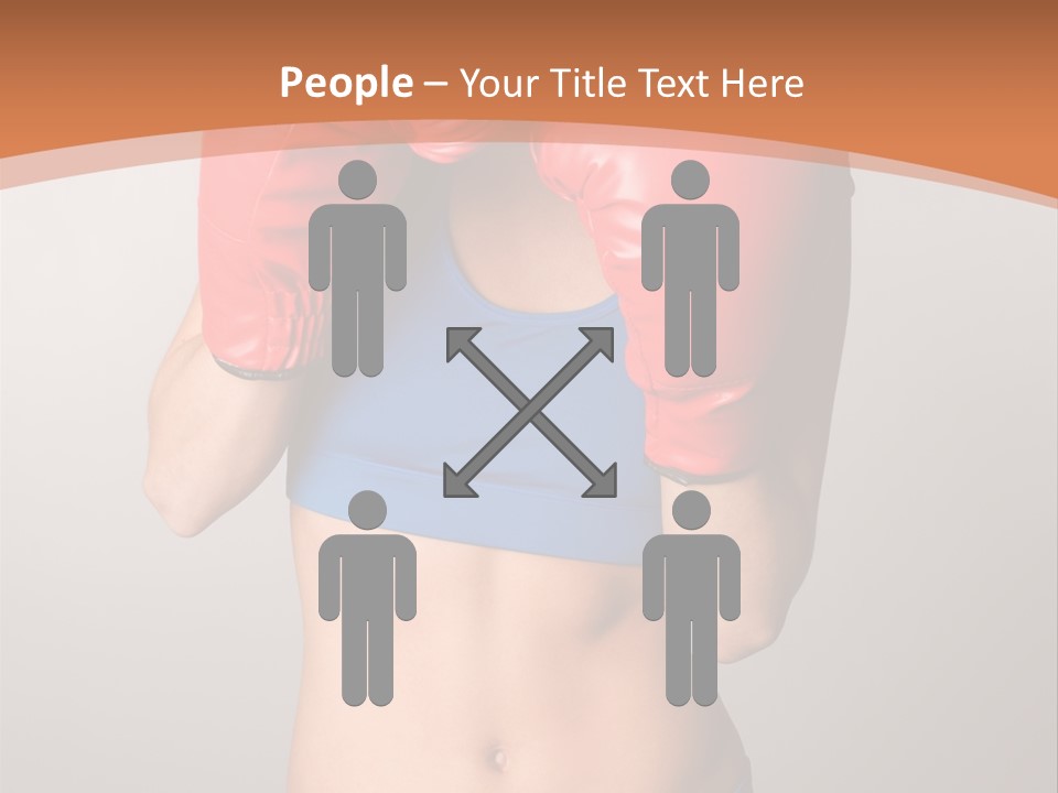 Pretty Exercising Gloves PowerPoint Template