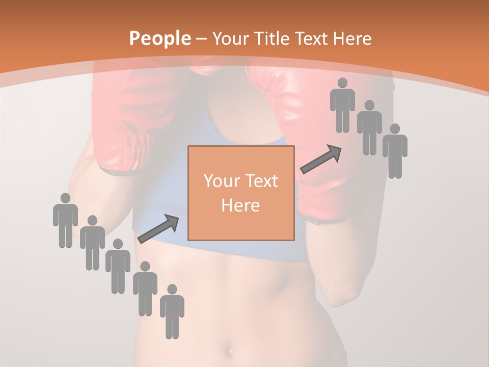 Pretty Exercising Gloves PowerPoint Template