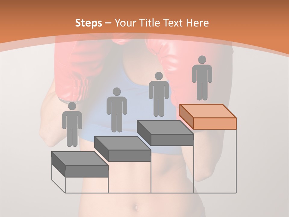 Pretty Exercising Gloves PowerPoint Template