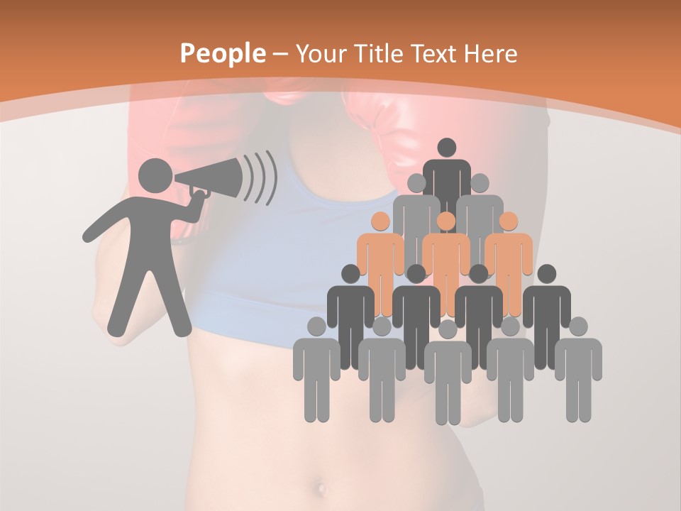 Pretty Exercising Gloves PowerPoint Template