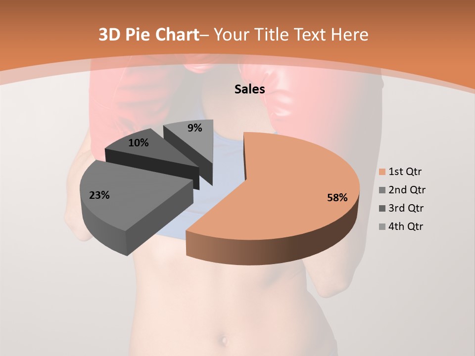 Pretty Exercising Gloves PowerPoint Template