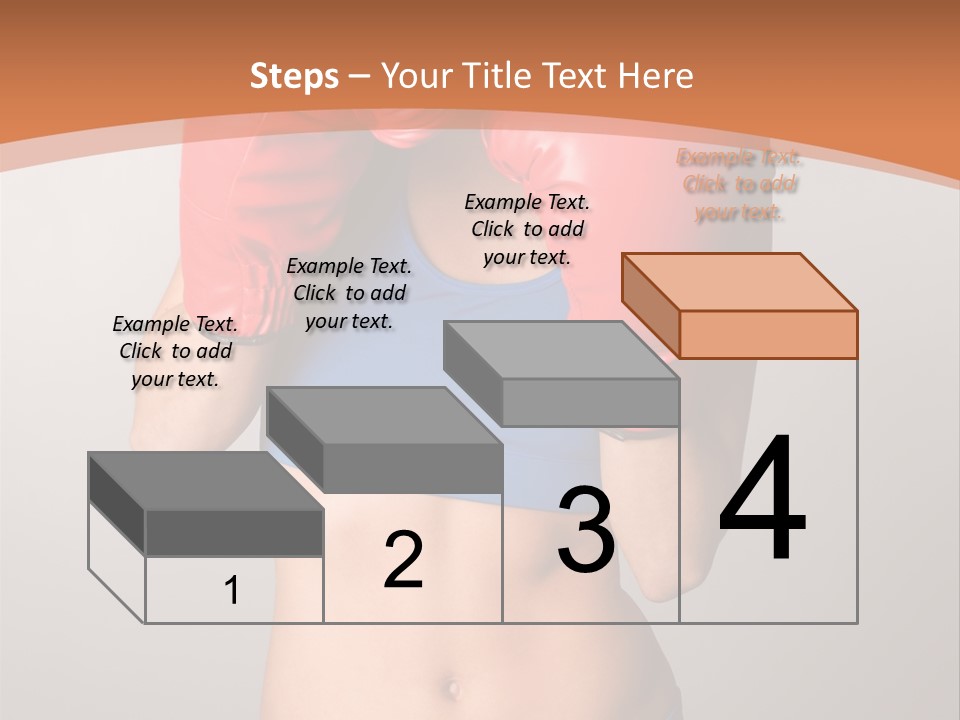 Pretty Exercising Gloves PowerPoint Template