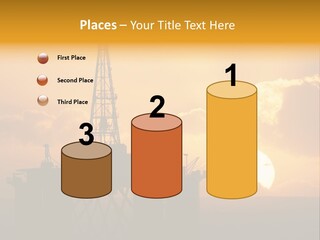 Rig Sunset Petrol PowerPoint Template