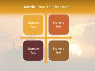 Rig Sunset Petrol PowerPoint Template