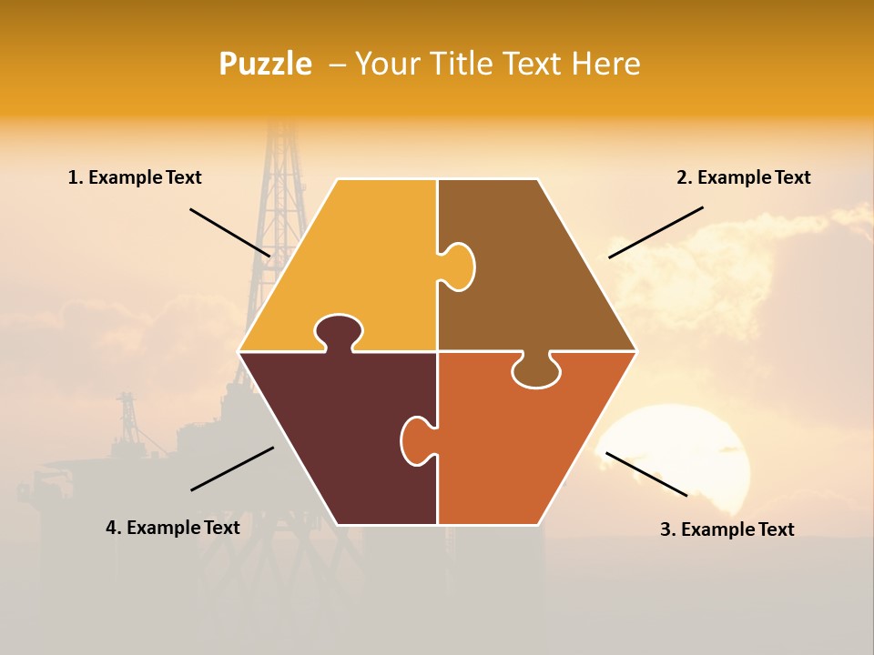 Rig Sunset Petrol PowerPoint Template