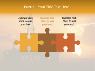 Rig Sunset Petrol PowerPoint Template