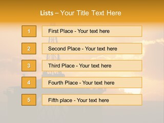 Rig Sunset Petrol PowerPoint Template