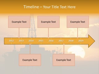 Rig Sunset Petrol PowerPoint Template