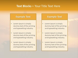 Rig Sunset Petrol PowerPoint Template