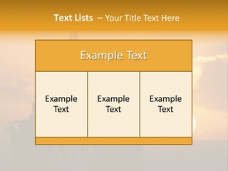 Rig Sunset Petrol PowerPoint Template