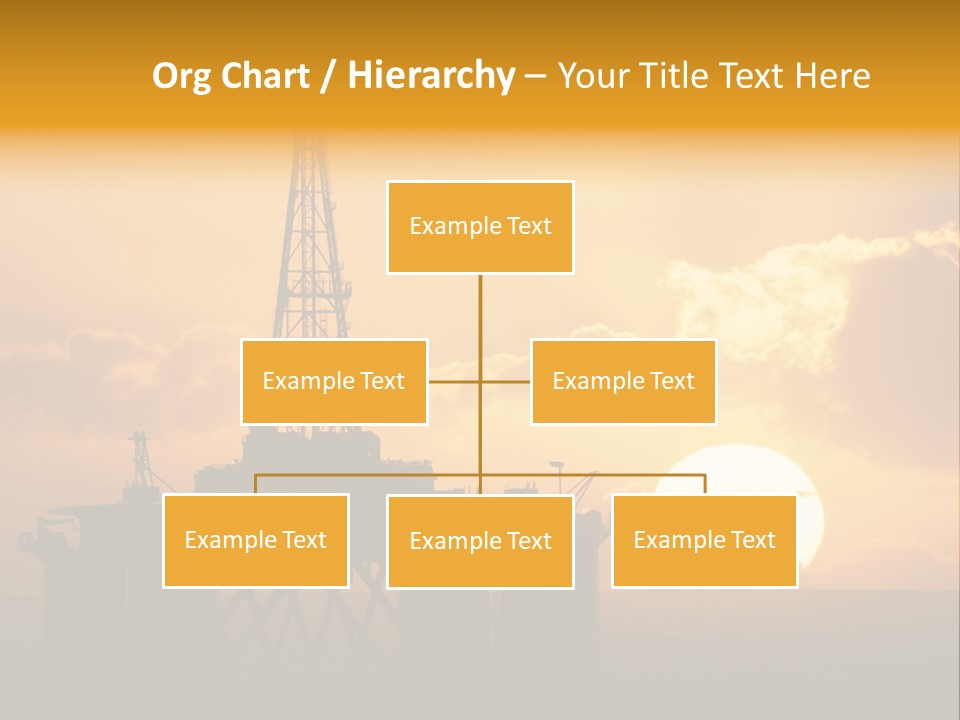 Rig Sunset Petrol PowerPoint Template