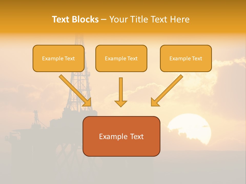 Rig Sunset Petrol PowerPoint Template