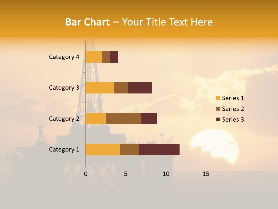 Rig Sunset Petrol PowerPoint Template