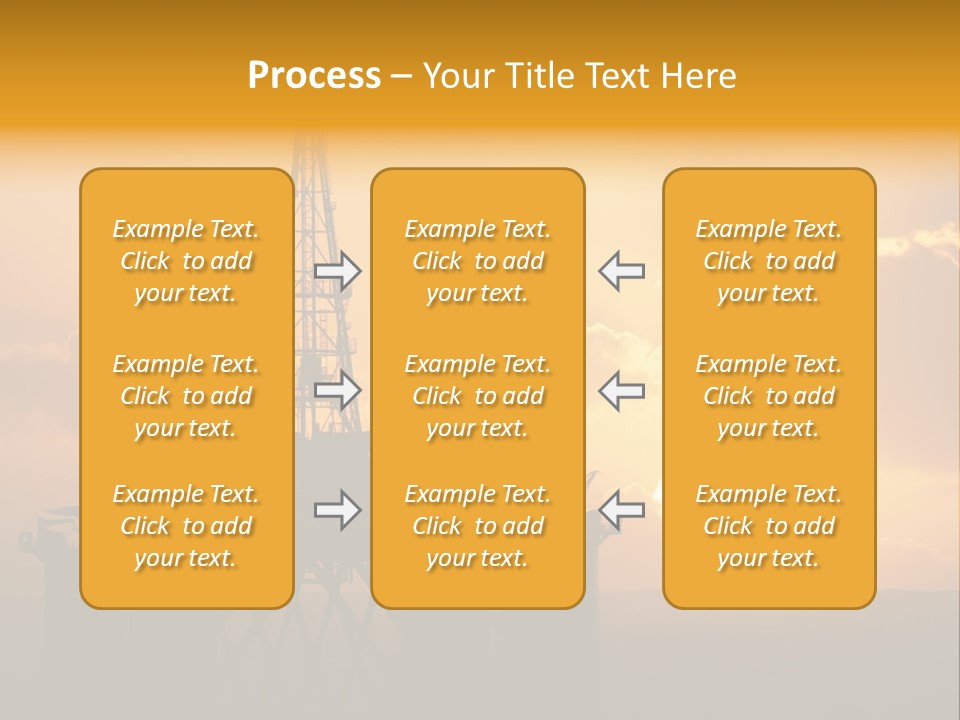 Rig Sunset Petrol PowerPoint Template