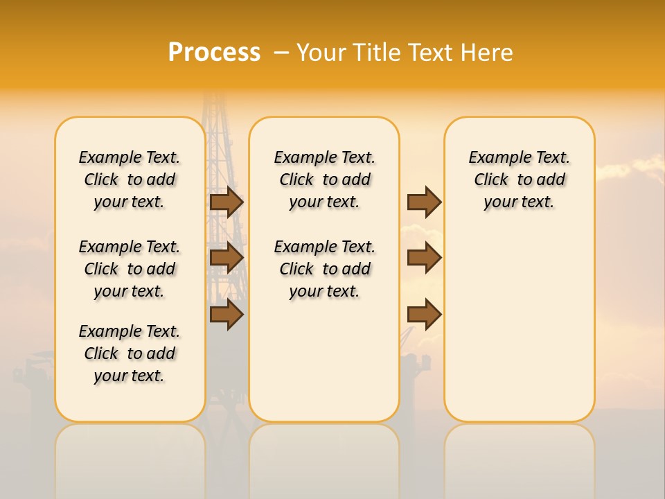 Rig Sunset Petrol PowerPoint Template