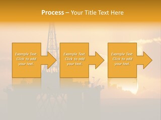 Rig Sunset Petrol PowerPoint Template