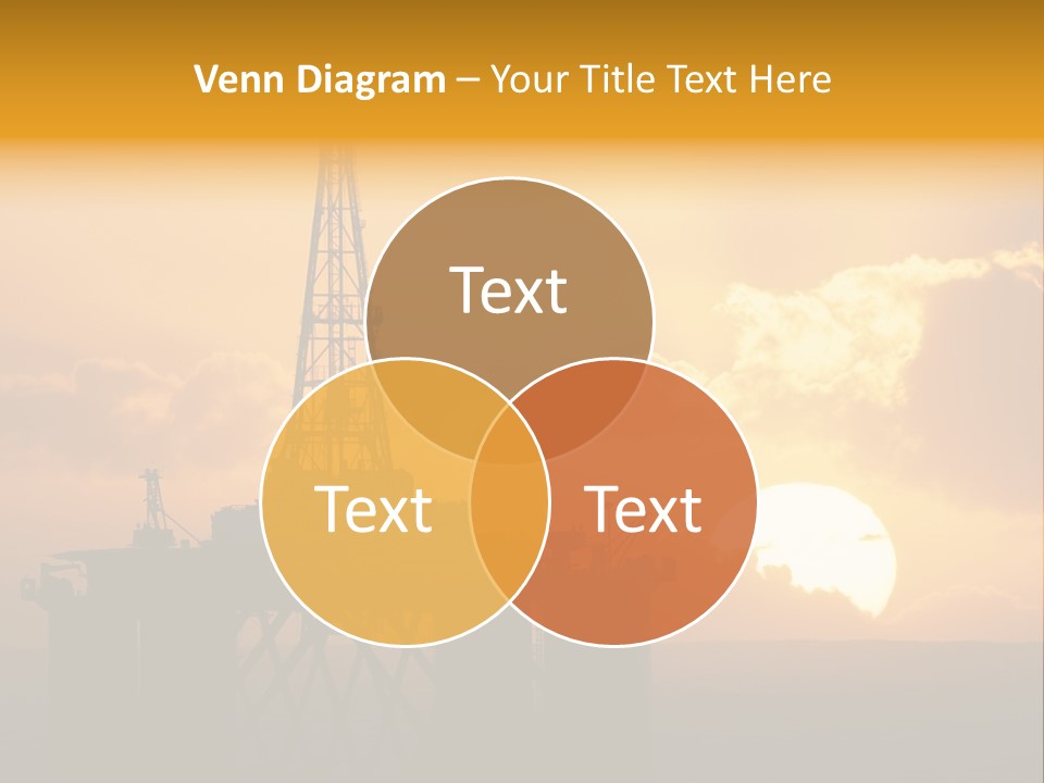 Rig Sunset Petrol PowerPoint Template