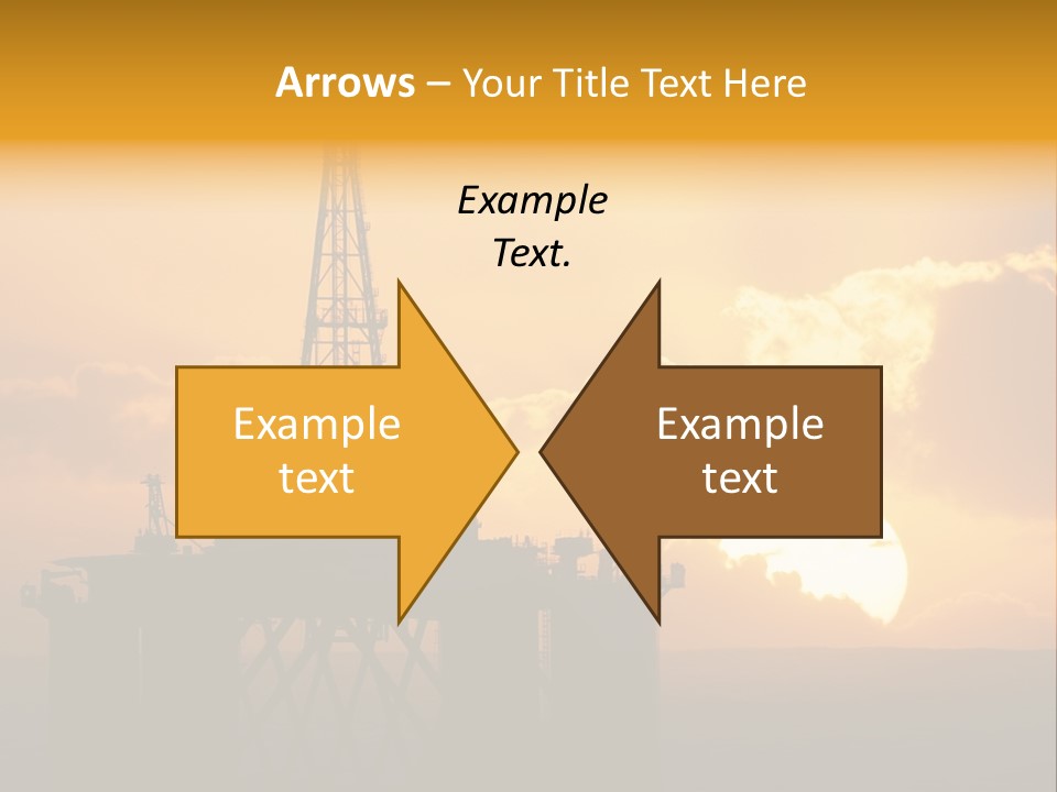 Rig Sunset Petrol PowerPoint Template