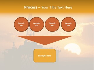 Rig Sunset Petrol PowerPoint Template
