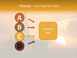 Rig Sunset Petrol PowerPoint Template