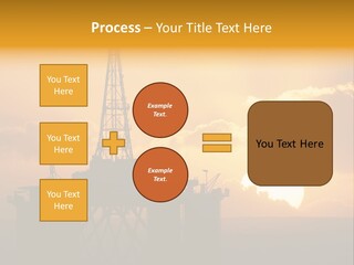 Rig Sunset Petrol PowerPoint Template