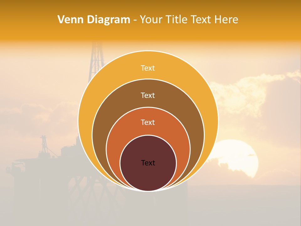 Rig Sunset Petrol PowerPoint Template