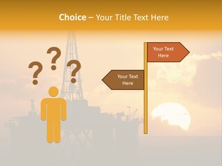 Rig Sunset Petrol PowerPoint Template