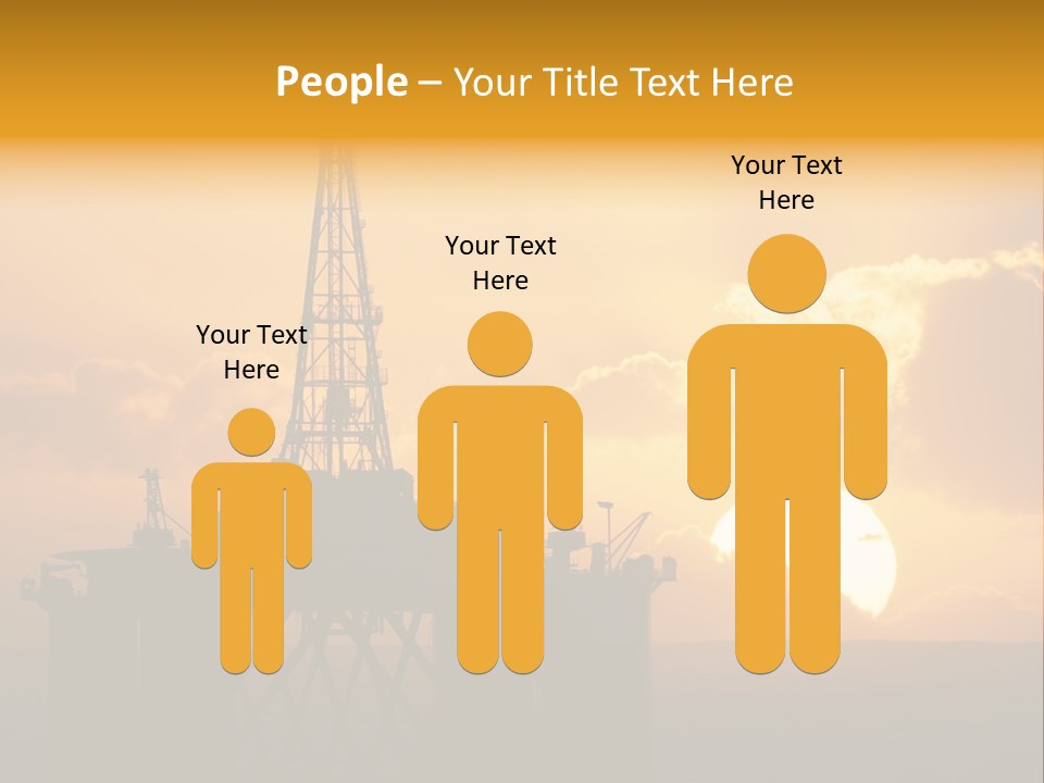 Rig Sunset Petrol PowerPoint Template