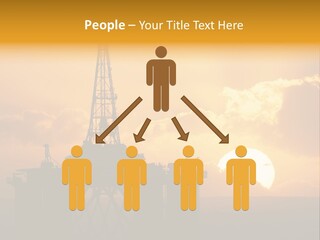 Rig Sunset Petrol PowerPoint Template