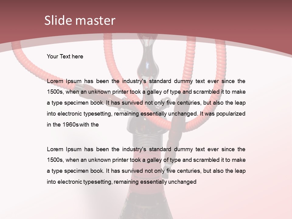 Metal Charcoal Valve PowerPoint Template