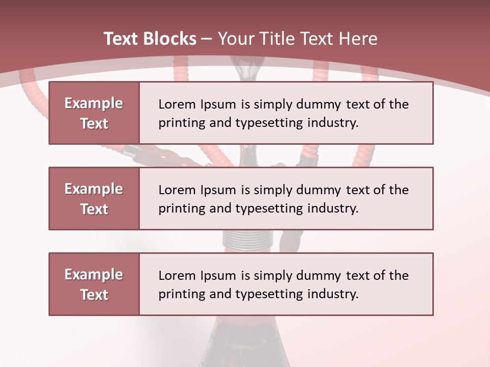 Metal Charcoal Valve PowerPoint Template