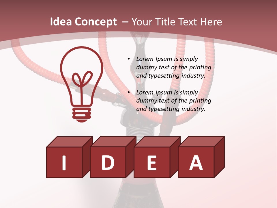 Metal Charcoal Valve PowerPoint Template