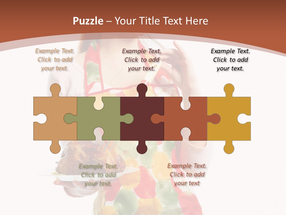 White  Maid PowerPoint Template