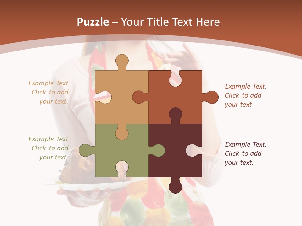 White  Maid PowerPoint Template