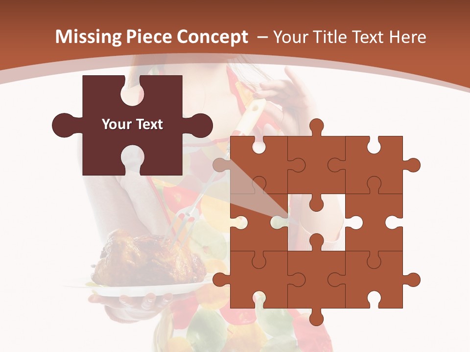 White  Maid PowerPoint Template