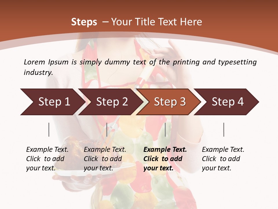 White  Maid PowerPoint Template