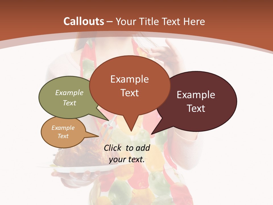 White  Maid PowerPoint Template